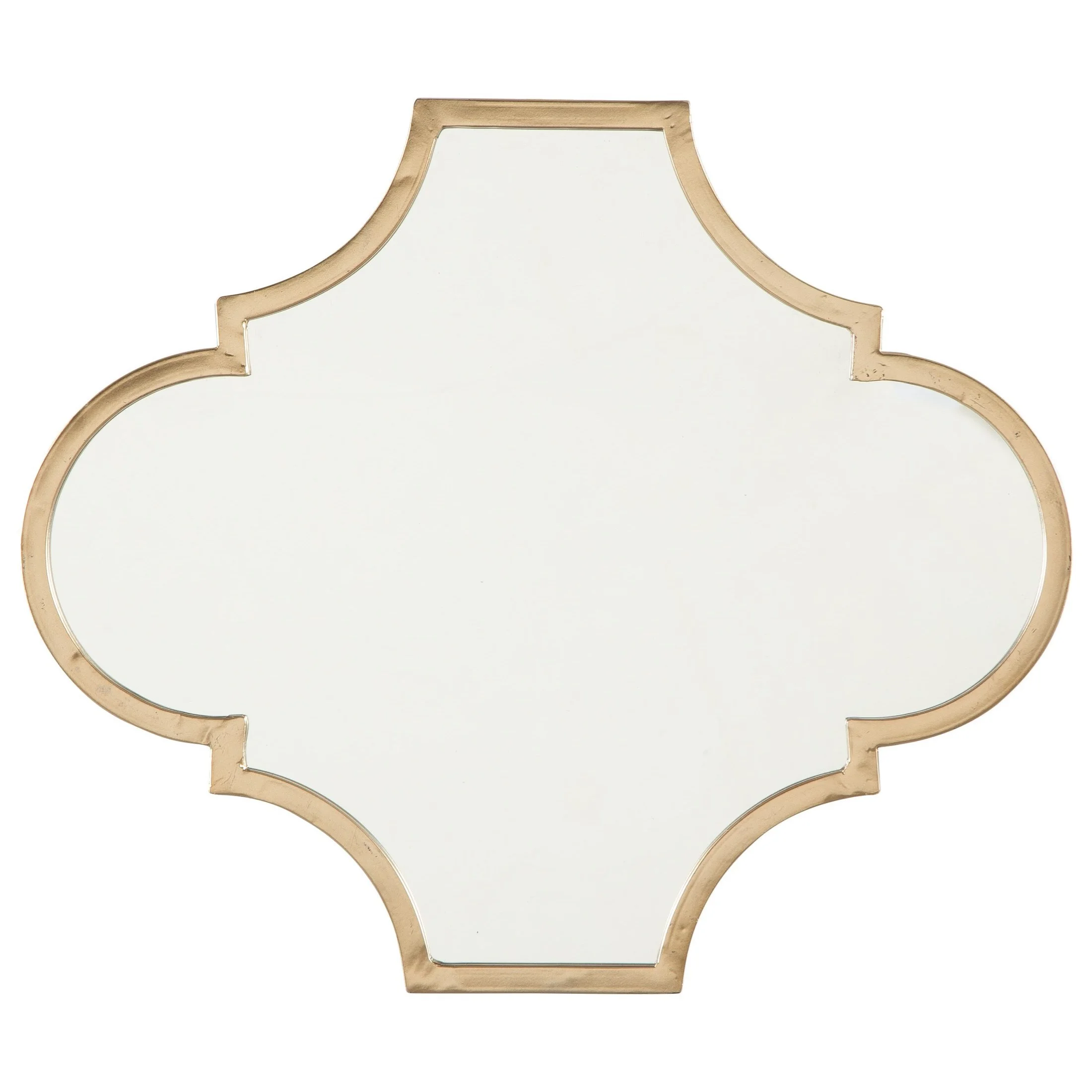Signature Design by Ashley Accent Mirrors A8010155 Callie Gold Finish